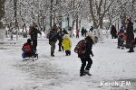 Новости » Общество: Снег в Керчи продержится до завтра