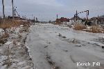 Новости » Общество: Водоканал Керчи залил льдом целую улицу