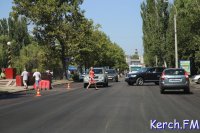 Новости » Общество: В Керчи на Еременко заасфальтировали часть дороги