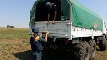 Новости » Общество: В районе Героевки житель нашел осколочную авиабомбу и гранату