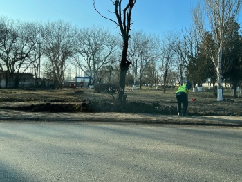 Новости » Общество: В Керчи раскопали остатки былой цивилизации – тротуары по ул. Годыны