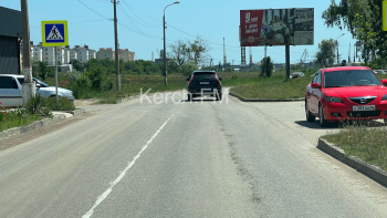 Новости » Общество: Чудная разметка появилась на улице Ворошилова