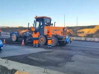 Новости » Общество: Строительство транспортной развязки в разных уровнях с реконструкцией путепровода на Шоссе Героев Сталинграда продолжается