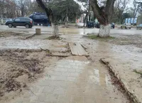 Новости » Общество: Пешеходные зоны в Аршинцево обещают восстановить в первом квартале этого года