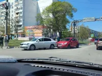На Ворошилова столкнулись две легковушки