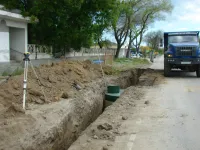 В поселке Капканы ведут новый водовод