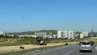 Новости » Общество: На транспортной развязке по ШГС продолжаются работы