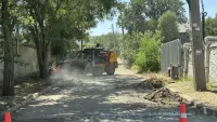 Новости » Общество: В переулке Вольный начали ремонт дороги