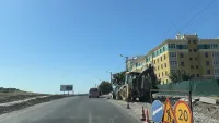 Новости » Общество: На Куль-Обинском шоссе частично перекрыта одна полоса дороги