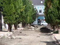 На Циолковского в Керчи полностью сняли старый асфальт