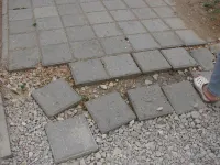 Новости » Общество: Восстановление тротуара "по-керченски"