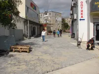 На территории автовокзала Керчи и прилегающих улицах благоустройство близится к завершению