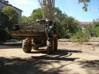 В районе благоустройства двора по улице Славы, 25 кипит работа