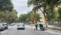 На Кирова частично перекрыта одна полоса дороги