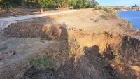 Керчане переживают из-за разрытия обрыва в Приморском парке