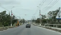 На Камыш-Бурунском шоссе продолжаются дорожные работы