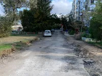 Новости » Общество: Вдоль Шоссе Героев Сталинграда в Керчи делают новый тротуар