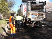 На улице Лазо в Керчи приступили к фрезерованию дороги