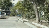 Новости » Общество: В Керчи на Ворошилова идет благоустройство придомовых территорий