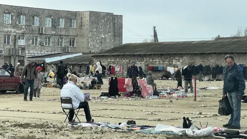 Новости » Общество: «Блошиный» рынок в Керчи переехал