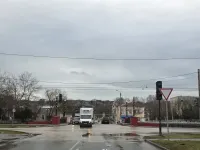 В Керчи снова не работает светофор на Шлагбаумской