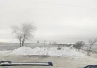 Дорога в с.Бондаренково через Аджимушкай перекрыта снегом