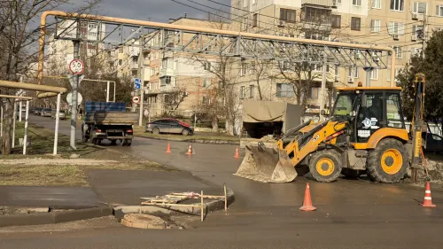В Керчи частично перекрыли улицу Архиепископа Луки Войно-Ясенецкого