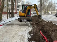 В Керчи на Сморжевского прокладывают новую линию освещения