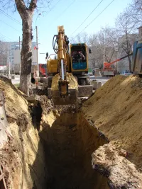 Новости » Коммуналка: В Керчи меняют участок проблемных труб самотечного канализационного коллектора