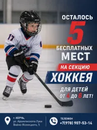 Бизнес новости » Новости: ВНИМАНИЕ! ОСТАЛОСЬ 5 БЕСПЛАТНЫХ МЕСТ на секцию хоккея для детей от 4 до 6 лет!