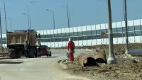 В Керчи уложили асфальт на старой дороге по ШГС