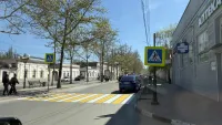 В Керчи еще на нескольких улицах нанесли разметку