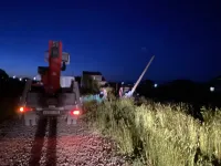 6 июня вечером водитель авто обесточил СНТ "Черешня" в районе 450 квартала