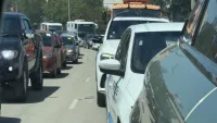 Новости » Общество: На Горьковском мосту образовался затор