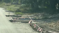 В Капканах пытаются восстановить асфальтовое покрытие