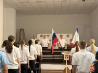 В УМВД России «Керченское» молодые сотрудники приняли Присягу