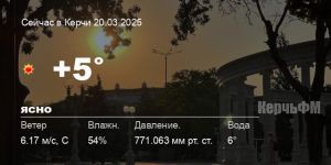 Погода в Керчи 20 марта