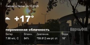 Новости: Погода в Керчи 24 октября