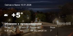 Погода в Керчи 10 января