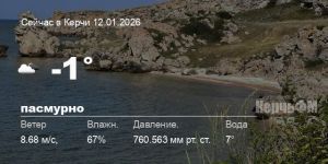 Новости: Погода в Керчи 12 января