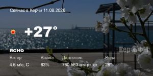 Погода в Керчи 11 августа