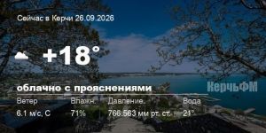 Новости: Погода в Керчи 26 сентября