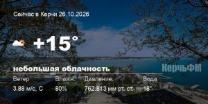 Новости: Погода в Керчи 26 октября
