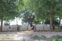 Новости » Общество: На Адмиралтейском проезде завершают обустройство тротуаров