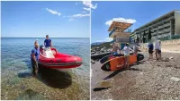 Двух москвичей на сапбордах унесло от берега Крыма на километр в море