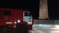 В Керчи тушили сухостой на площади 250 квадратных метров